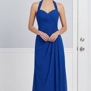 Bill Levkoff Strapless Blue Dress